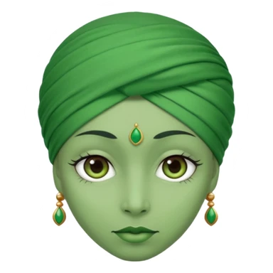 👳‍♀️ but green skin sticker