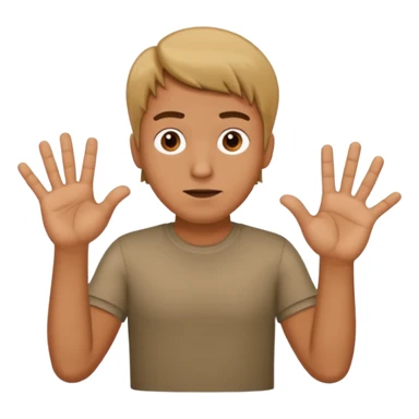 So do a man shrugging and 6 on right hand and 7 on left hand  sticker