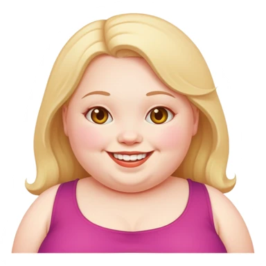 Really fat girl sticker