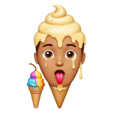 Me eating icecream sticker