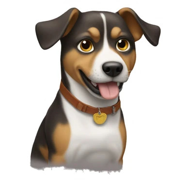 dog doing the west side sign sticker