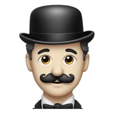 Charlie Chaplin Moustache sticker