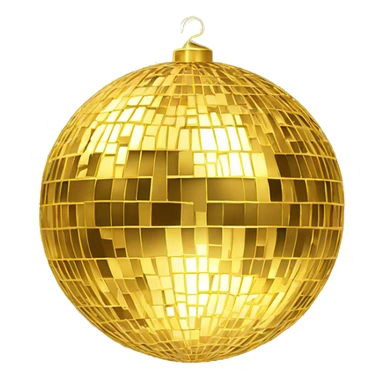 golden disco ball sticker