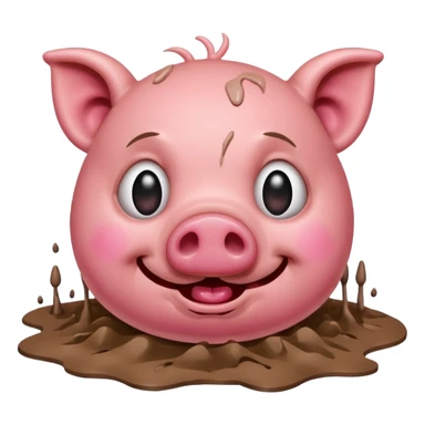 avec des larmes avec le cochon qui est mort de rire  sticker