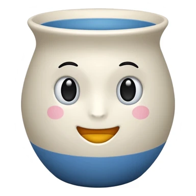 vaso branco sem flores sticker