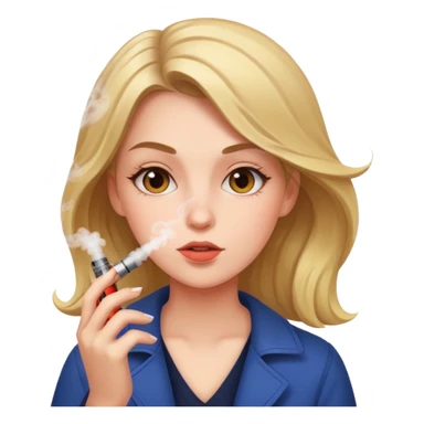 girl cani vaping sticker