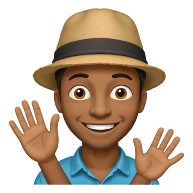 Street Puppet Performer black man sticker