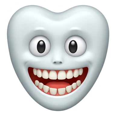 teeth nervously chatting sticker