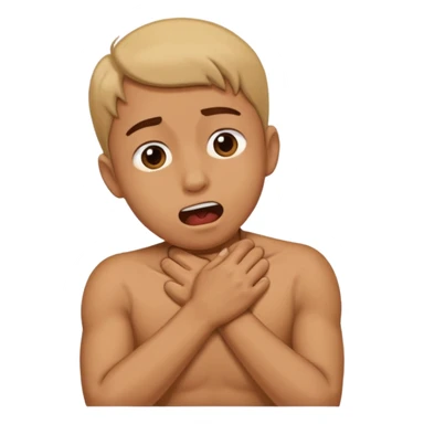 a person doing the choking emote sticker