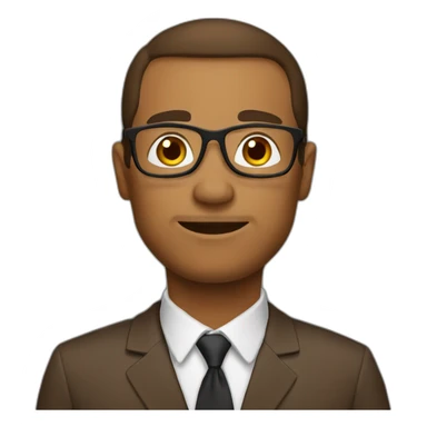 brown english teacher sticker