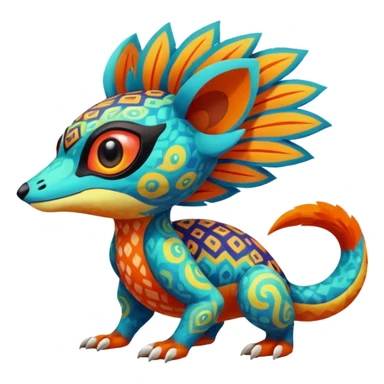  exotic tropical Fakémon-Pokémon-Vernid-creature sticker