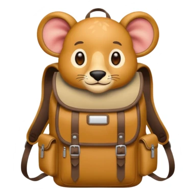  Safari Animal with Backpack  sticker