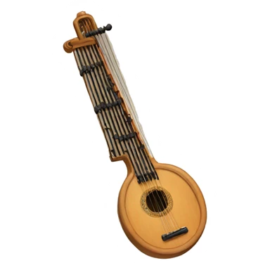 qanun arabic music instrument sticker