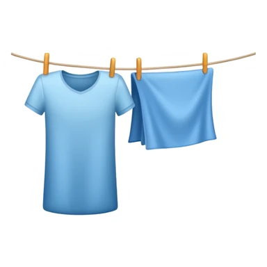 laundry drying line sticker