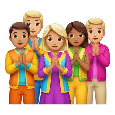 A lot of people clapping sticker