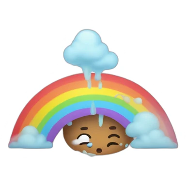 Vomiting rainbows sticker