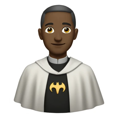 Batman as a Priest sticker