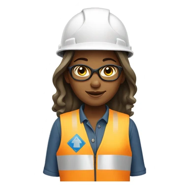Girl civil Engineer sticker
