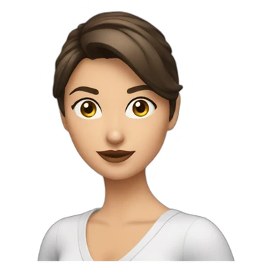 Anna polina says hi sticker