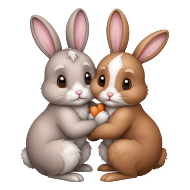 Bunny love sticker