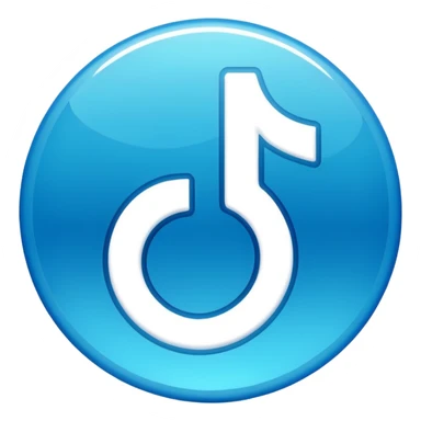 Tik tok mavi tik sticker