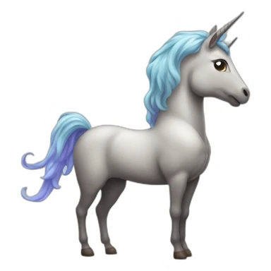 licorne qui fait caca sticker
