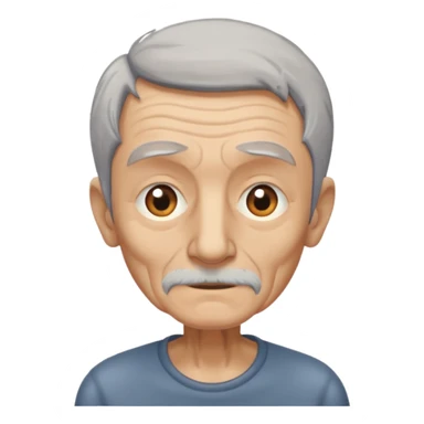 skinny old man sticker