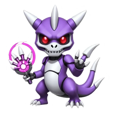 Futuristic Cyber-Marowak-Duskull-Darkdramon-fusion sticker