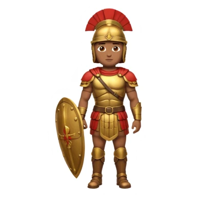 emoji de soldado romano alto y fuerte cuerpo entero sticker