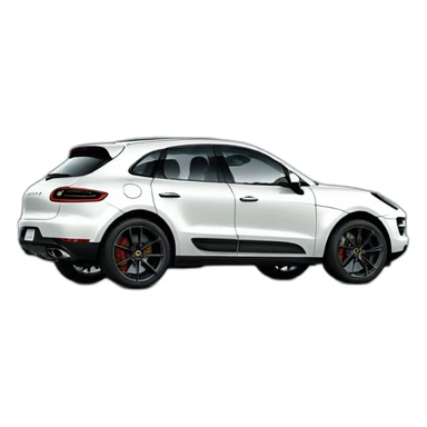 Chalk White Porsche Macan S sticker