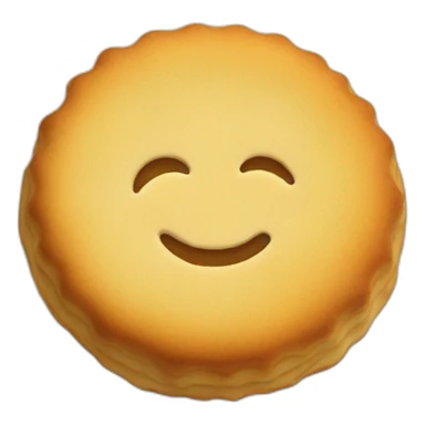 round biscuit sticker