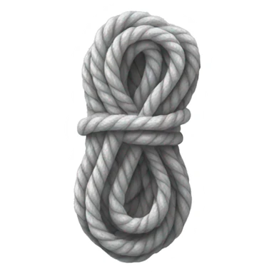 tight light grey rope  sticker