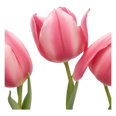 Pink tulip petals sticker