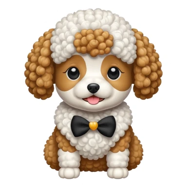 toy poodle dog sticker