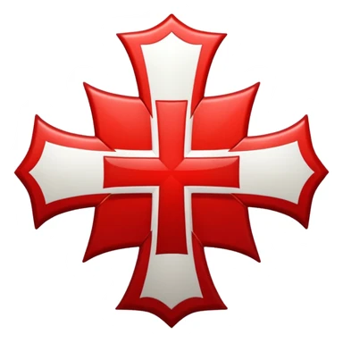 the red cross of the knights templar sticker