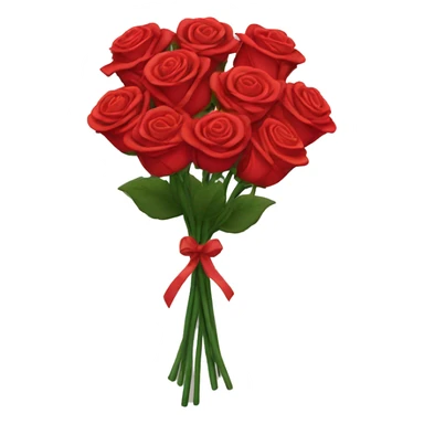 a bouquet of roses sticker
