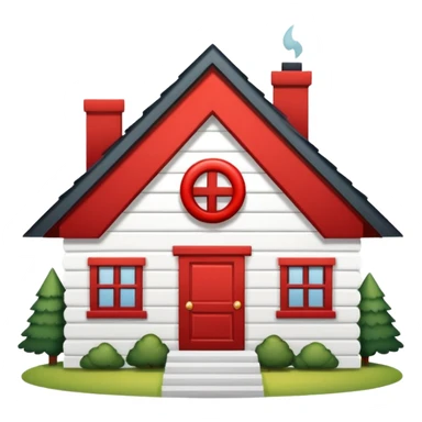 house with cancel slash circle over top sticker