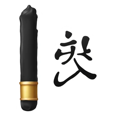 sumi ink stick sticker