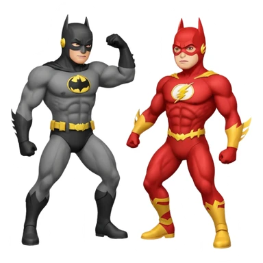 The Flash spanks Batman sticker