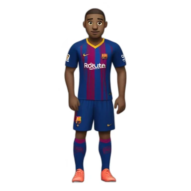 Real Down symdrome barcelona fc player sticker