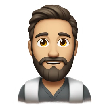 Brunette bearded hope dealer  sticker