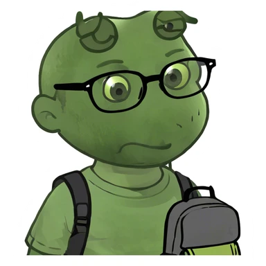 Black boy that is a nerd sticker