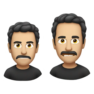 Man's Evil version seeing in mirror sticker