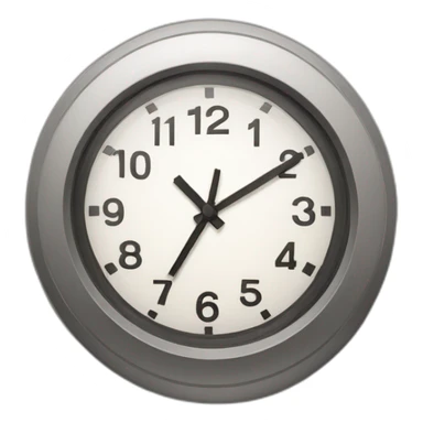 clock ticking sticker