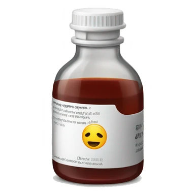 Cough syrup sticker