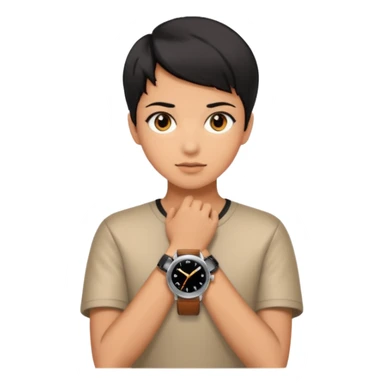 future Explorer with futuristic watch sticker