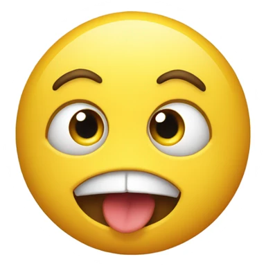 Emoji biting lip sticker