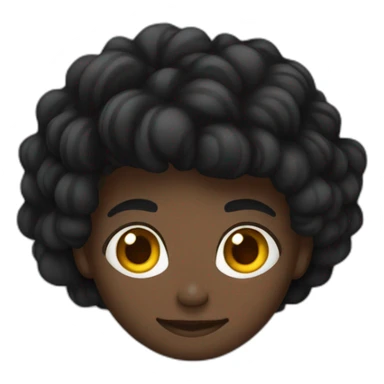 Pele escura cabelo preto com tranças sticker