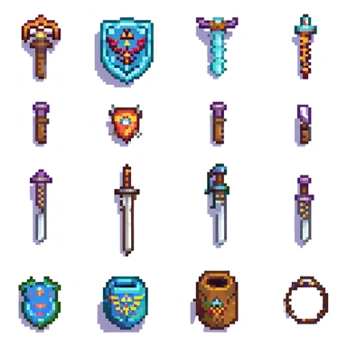 weapons in zelda macarina of time sticker