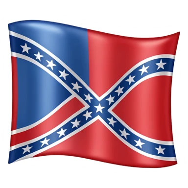 Confederate flag sticker
